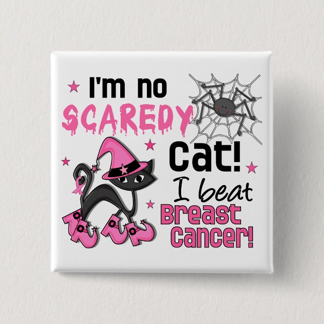 Halloween 2 Breast Cancer Survivor Pinback Button (Front)