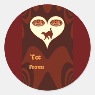 Halloween #2_ classic round sticker