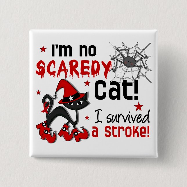 Halloween 2 Stroke Survivor Pinback Button (Front)