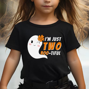 Halloween 2nd Birthday Funny Cute Ghost Two Boo Baby T-Shirt