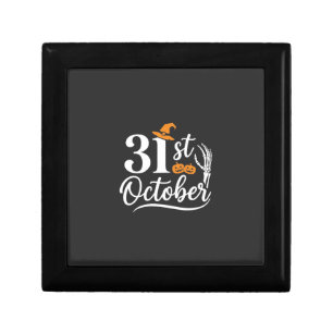 Halloween 31st October Pumpkin Witch Hat Design_1 Gift Box