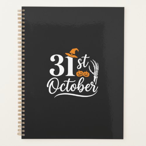 Halloween 31st October Pumpkin Witch Hat Design_1 Planner