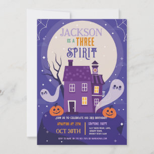 Halloween 3RD Ghosts Three House Party Haunted Invitation