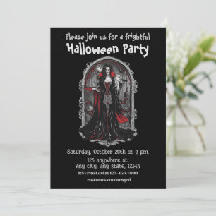 Halloween, 4 vampire, frightful, scary,  invitation