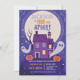 Halloween 4TH Ghosts Four House Party Haunted Invitation