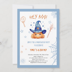 Halloween 5th Birthday Boy Invitation