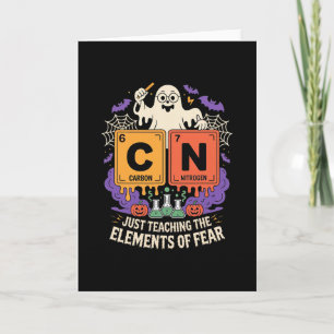 Halloween 67 Meme Science Chemistry Teacher Period Card