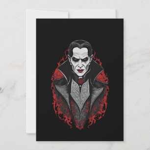 Halloween 9 vampire, b, scary monster, horror,  invitation