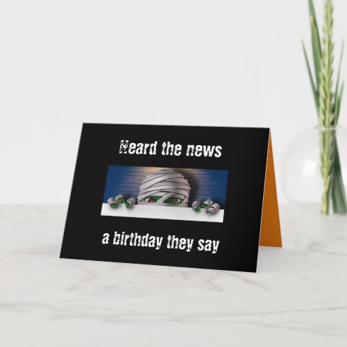 HALLOWEENA BIRTHDAY TOO NO BOOS FOR YOU CARD