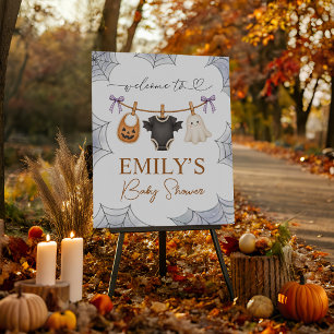 Halloween A Little Boo 16x20 Welcome Sign