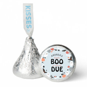 Halloween A little Boo Almost Due Boy Baby Shower Hershey®'s Kisses®
