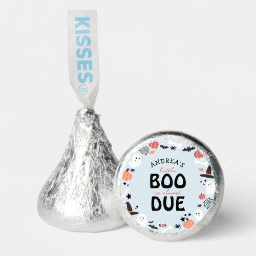 Halloween A little Boo Almost Due Boy Baby Shower Hersheys Kisses