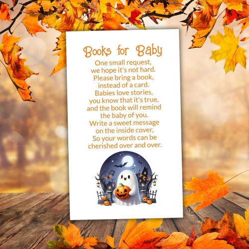 Halloween A Little Boo Books for Baby Enclosure Card