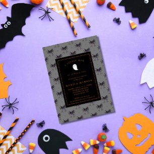 Halloween A Little Boo Coquette Baby Shower Invitation