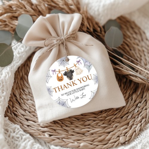 Halloween A Little Boo Favor Thank You Tag