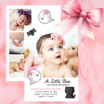 Halloween A Little Boo Ghost - Baby Girl Birth