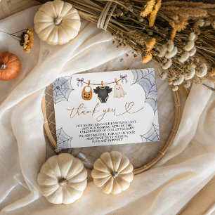 Halloween A Little Boo Shower Thank You Card