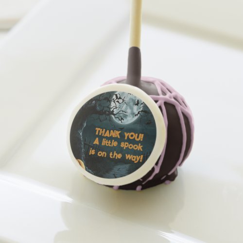 Halloween A Little Spook Pumpkin Baby Shower Cake Pops