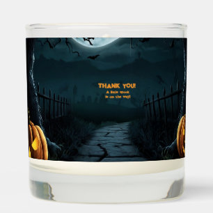 Halloween A Little Spook Pumpkin Baby Shower Scented Candle