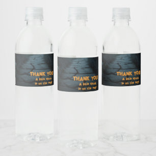Halloween A Little Spook Pumpkin Baby Shower Water Bottle Label