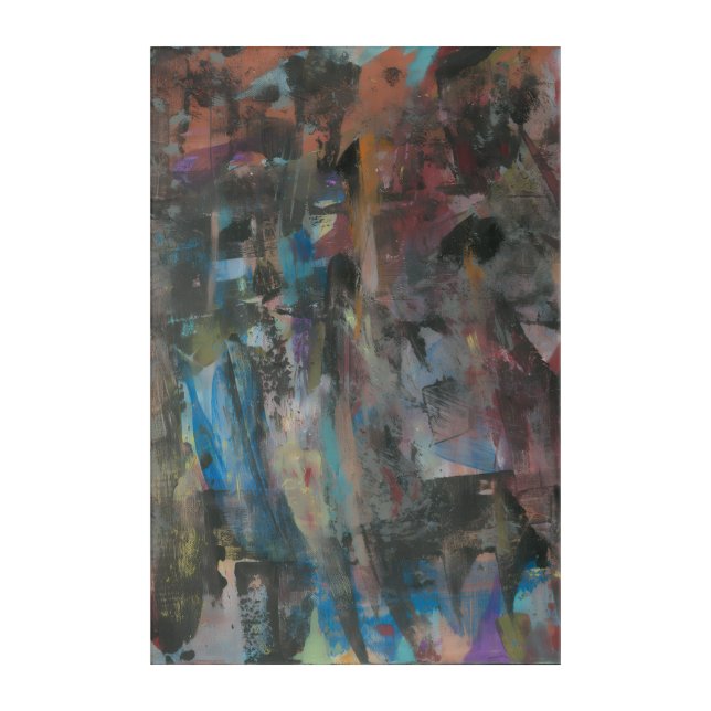 Halloween Abstract Artwork Acrylic Print (Front)