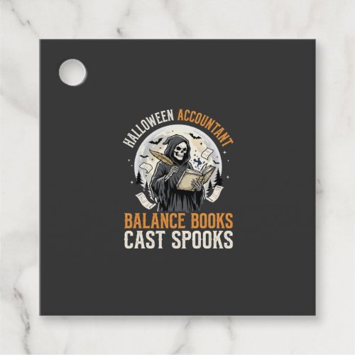 Halloween Accountant After Dark Favor Tags