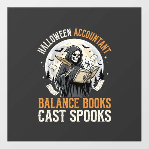 Halloween Accountant After Dark Floor Decals