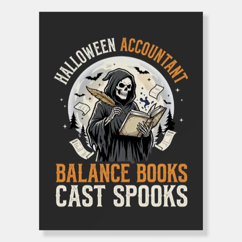 Halloween Accountant After Dark Foam Board