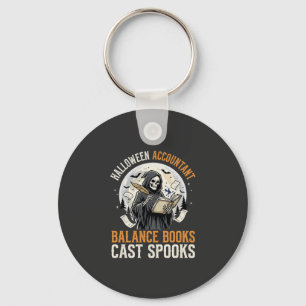 Halloween Accountant After Dark Keychain