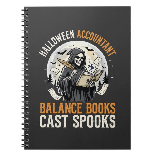 Halloween Accountant After Dark Notebook