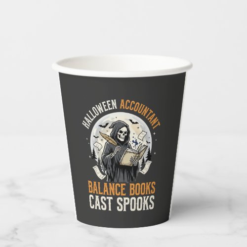 Halloween Accountant After Dark Paper Cups