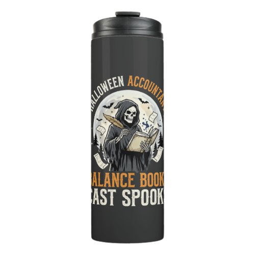 Halloween Accountant After Dark Thermal Tumbler