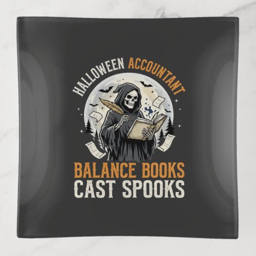 Halloween Accountant After Dark Trinket Tray