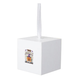 Halloween Accountant Funny Spooky Tax Season_1 Cube Ornament