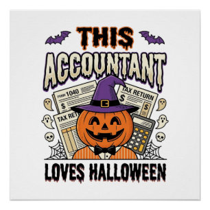 Halloween Accountant Funny Spooky Tax Season_1 Poster