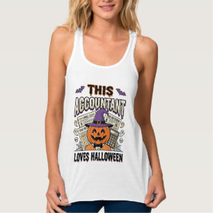 Halloween Accountant Funny Spooky Tax Season_1 Tank Top