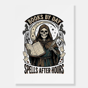 Halloween Accountant Witch Vintage Reaper Design_1 Foam Board
