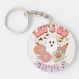 Halloween Acrylic Glass Keychain