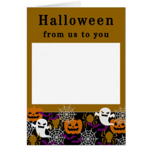 Halloween Add Your Own Family Photo Cards