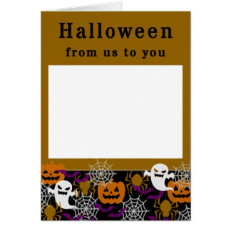 Halloween Add Your Own Family Photo Cards
