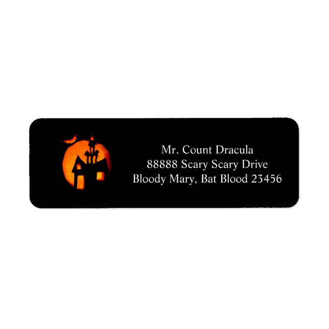 Halloween Address labels 1 2016 (Front)