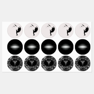 Halloween Adhesives  Labels