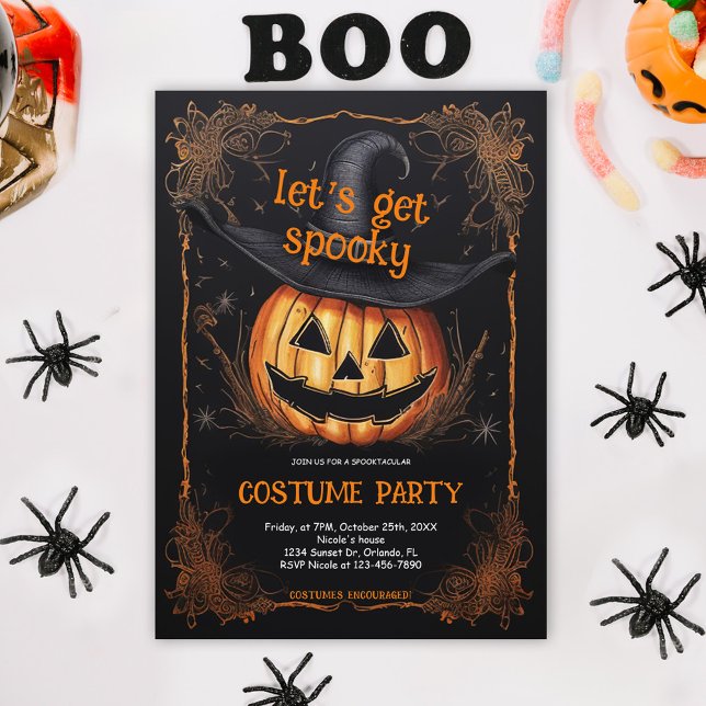 Halloween Adult Costume Party Business Spooky Invitation (Halloween Adult Costume Party Spooky Invitation)