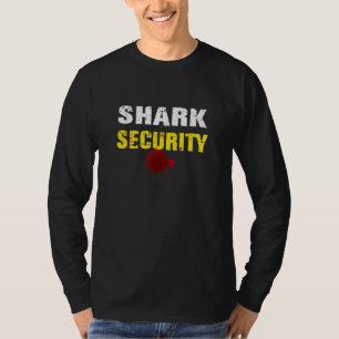 Halloween Adult Costume Shark Security Dad Mom T-Shirt