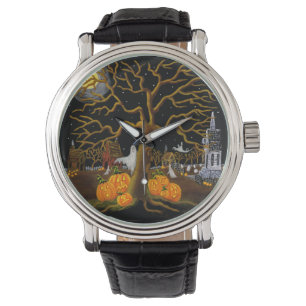 Halloween,adult,watch,ghosts,Jack-O-Lanterns Watch