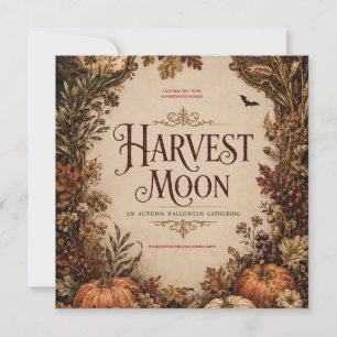 Halloween After Dark , Moody Candlelight Party Holiday Card