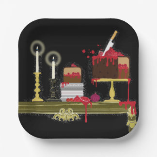 Halloween Alice in the wonderland tea time plate