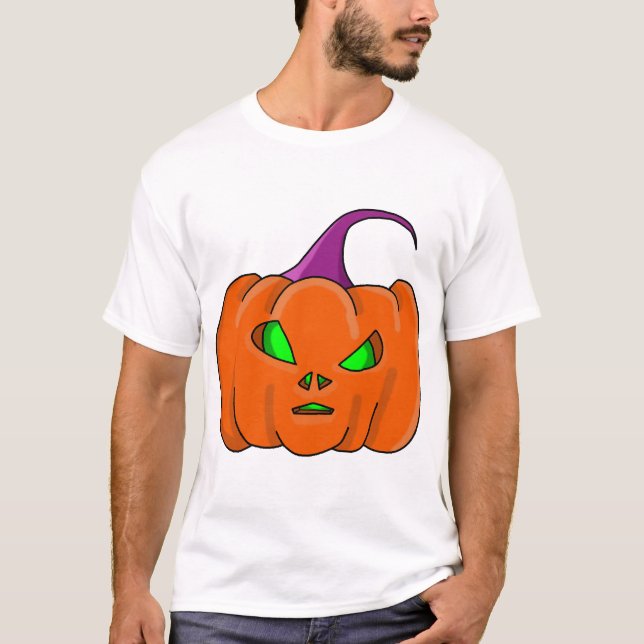 Halloween Alien Pumpkin T-Shirt (Front)