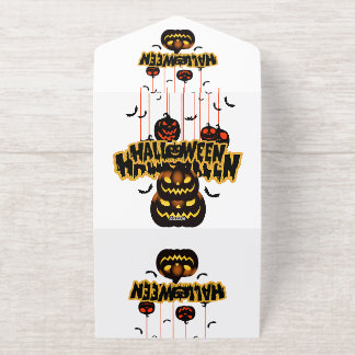 Halloween all in one invitation