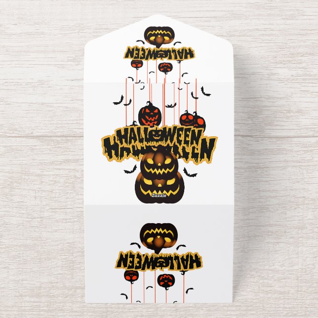 Halloween  all in one invitation  (Outside)